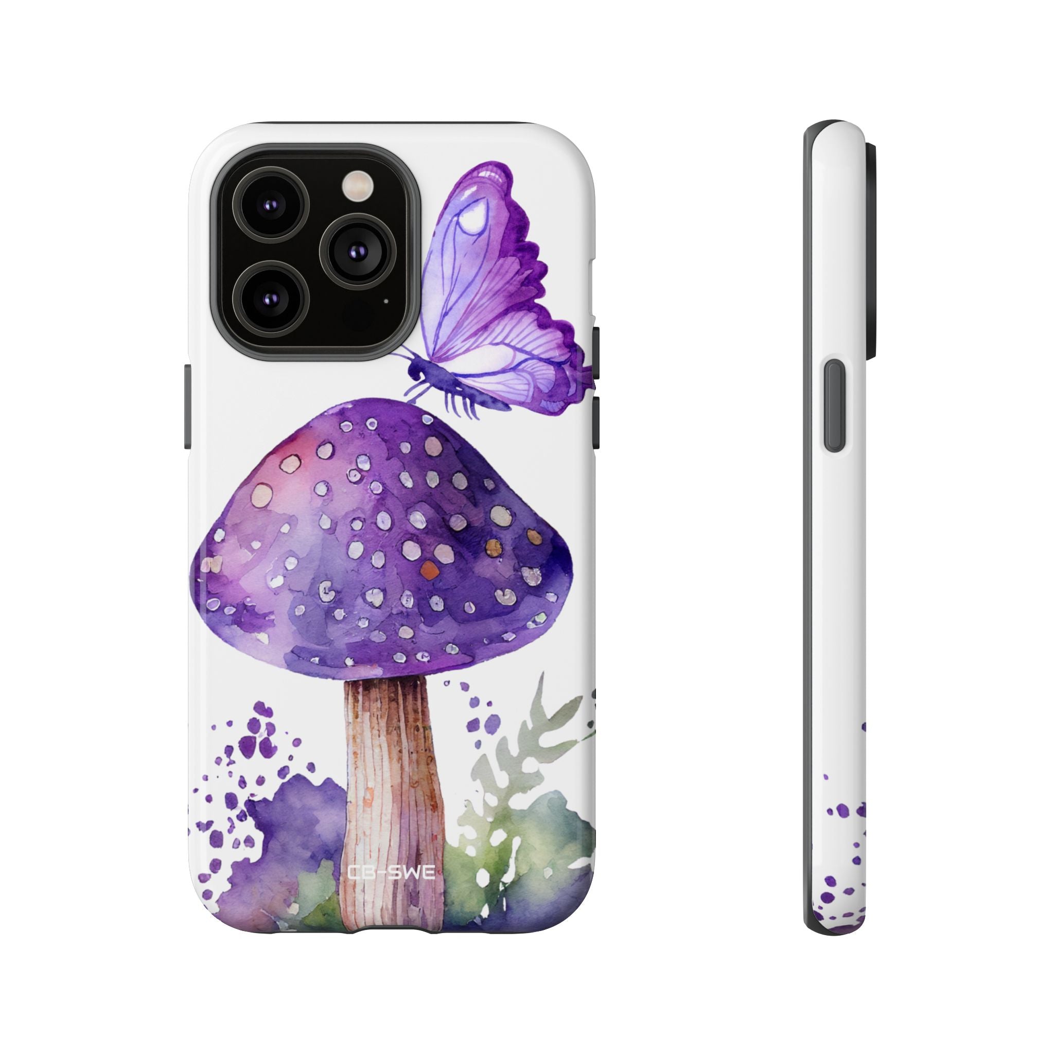 Whimsical Butterfly Perch - iPhone Case