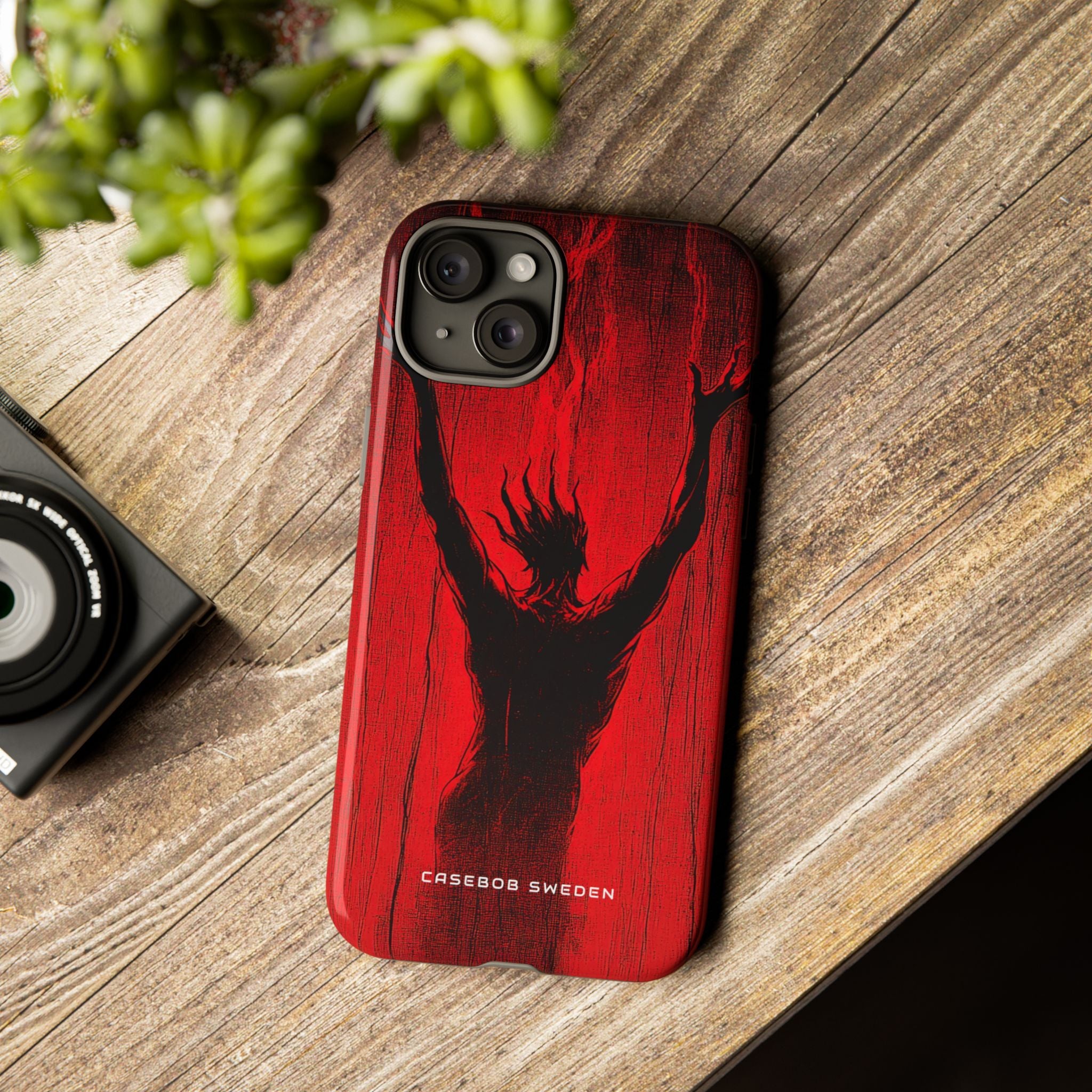 Crimson Despair iPhone 15 - Tough Phone Case