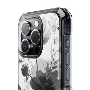 Botanical Elegance – Handyhülle für iPhone (Clear Impact – Magnetisch)