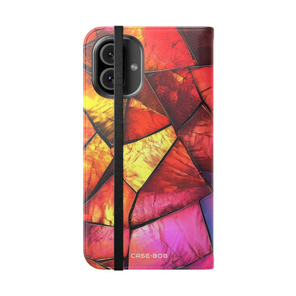 Crimson Shards - iPhone 16 Plus Case - Wallet
