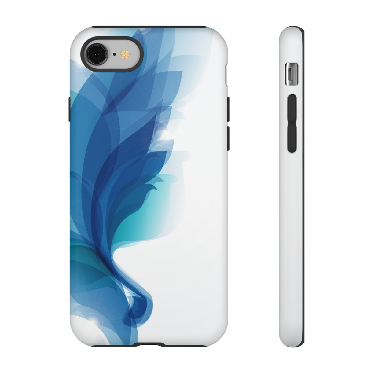 Blue Feathers - Protective Phone Case