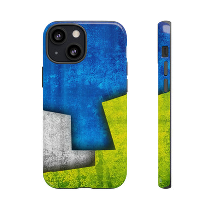 Blue Abstract Art - Protective Phone Case