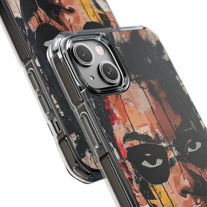 Masked Portrait Drips iPhone 14 Plus Case - Impact