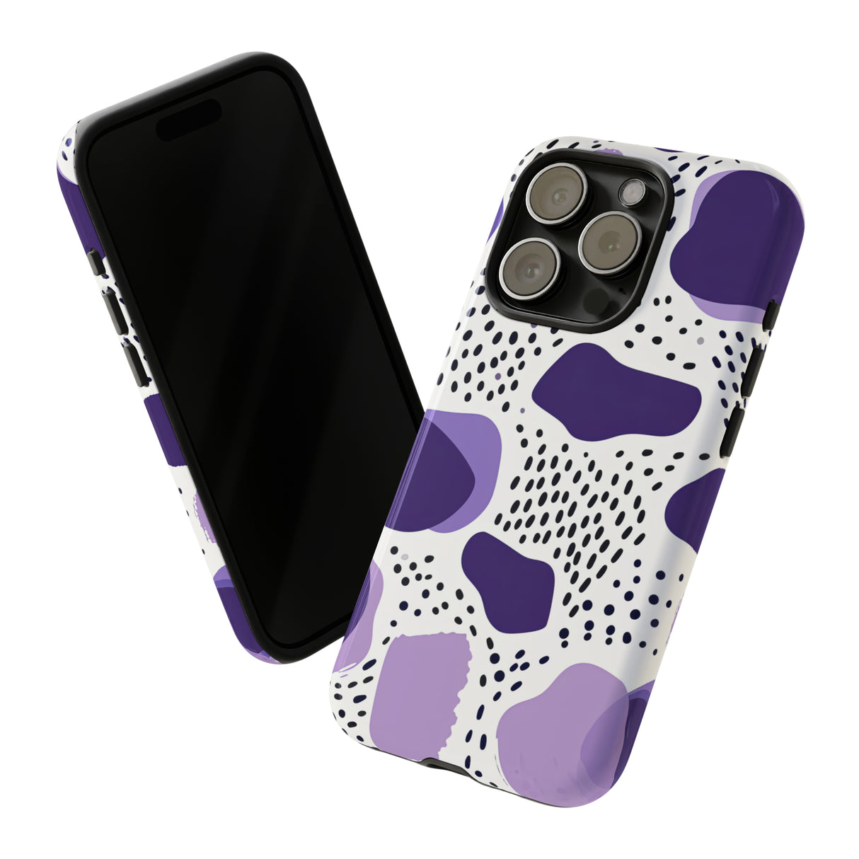 Purple Dots Elegance Case - Protective Phone Case