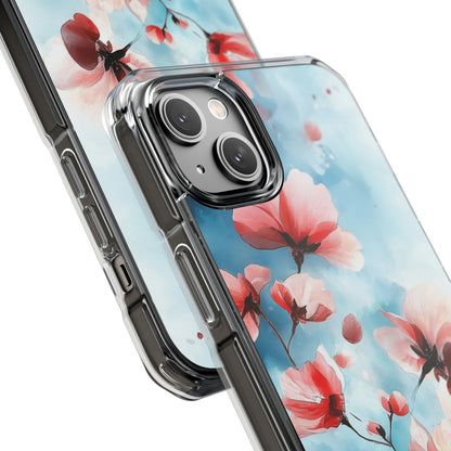 Pink Blossom Drift iPhone 14 Plus Case - Impact