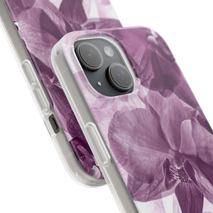 Strahlendes Orchideen-Design | Handyhülle für iPhone (flexible Hülle) 