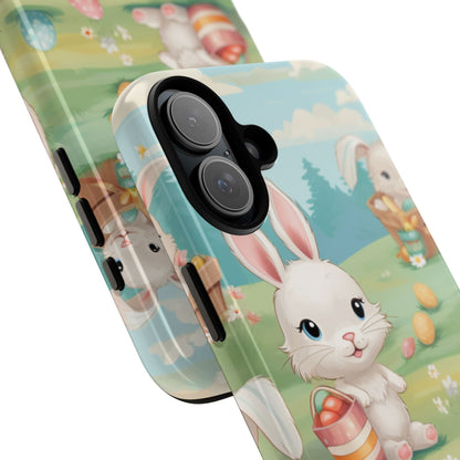 Bunnies Hunt Eggs - iPhone Case