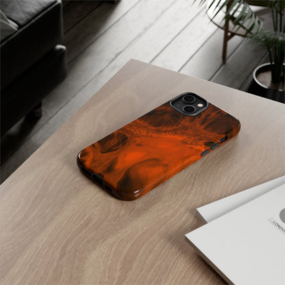 Red Flame Ink Art iPhone Case (Protective) Phone Case