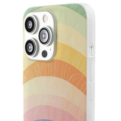 Pastel Rainbow Bands iPhone 13 Pro - Soft