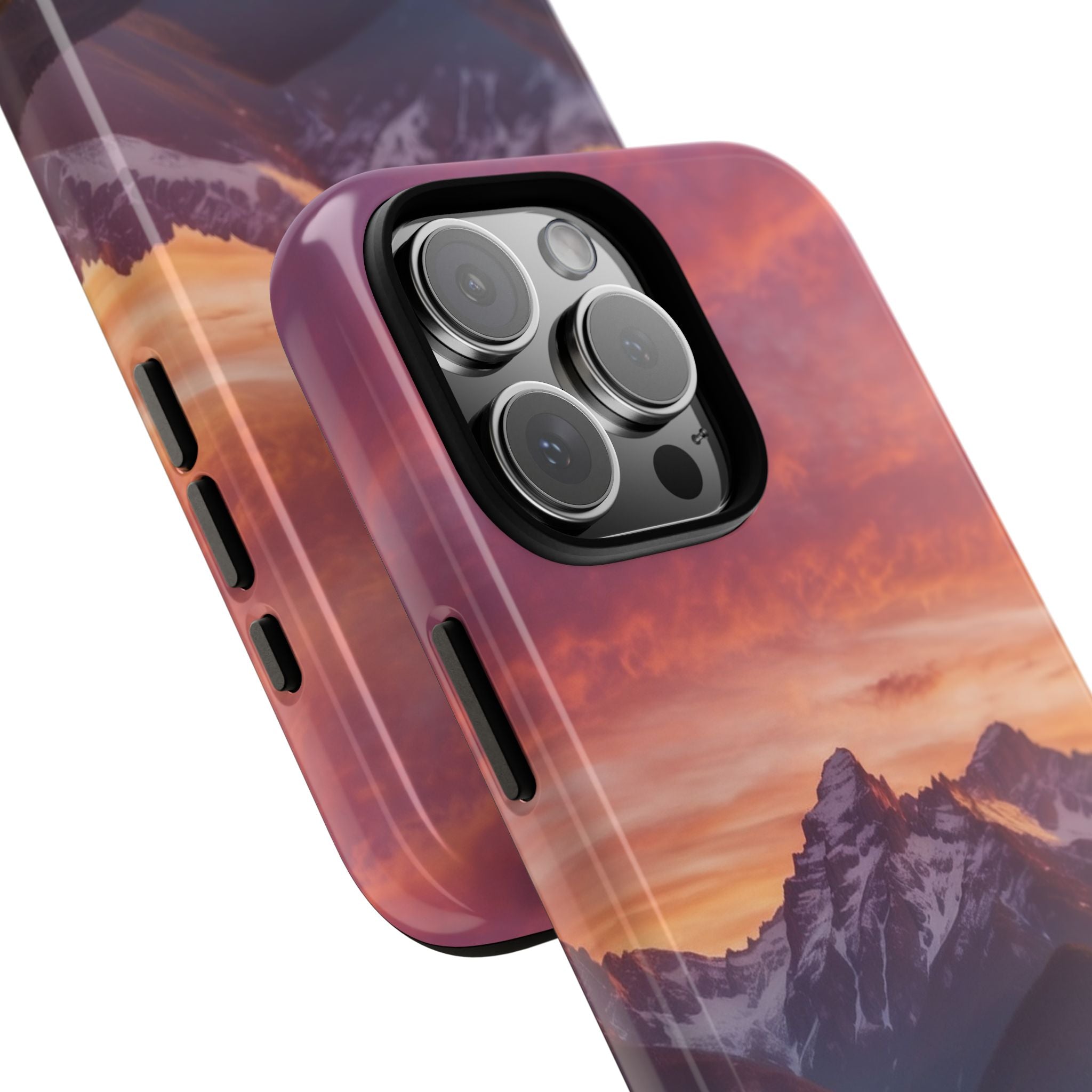 Mountain Peaks Glow - iPhone Case
