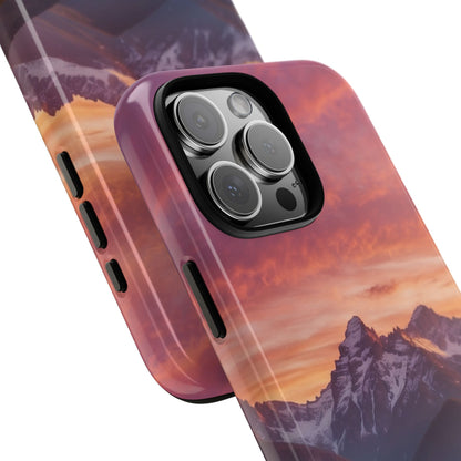 Mountain Peaks Glow - iPhone Case