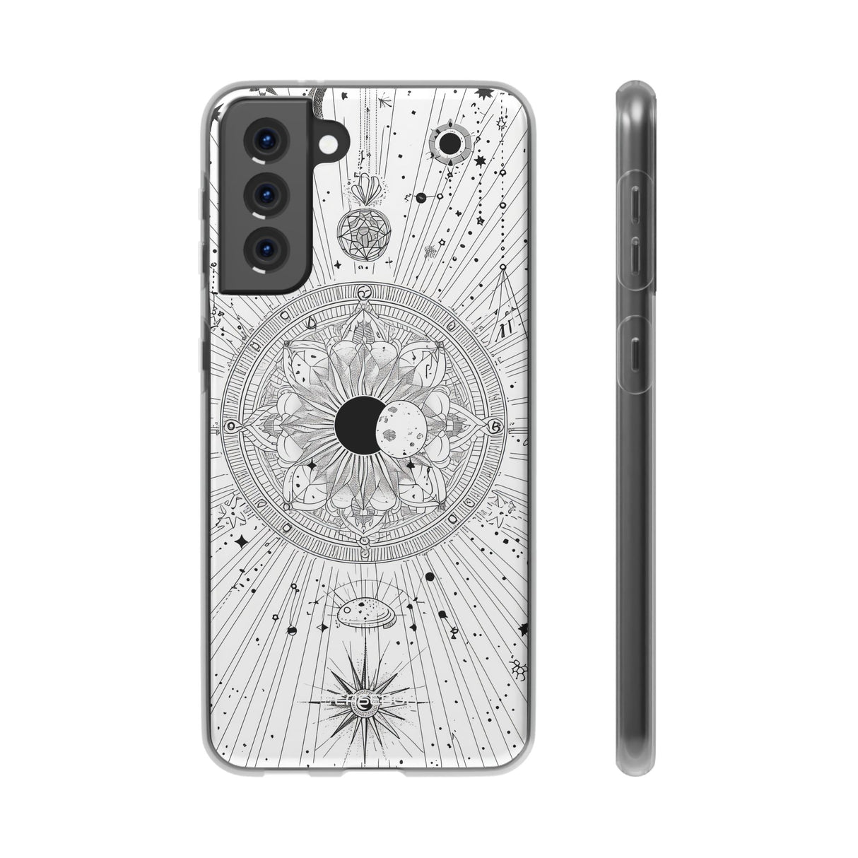 Himmlisches Mandala Mystique | Flexible Handyhülle für Samsung Galaxy