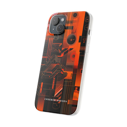 Gradient Circuitburst iPhone 15 - Flexi Phone Case