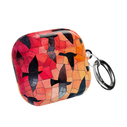 Värjätyt lasi- linnut - AirPods Case