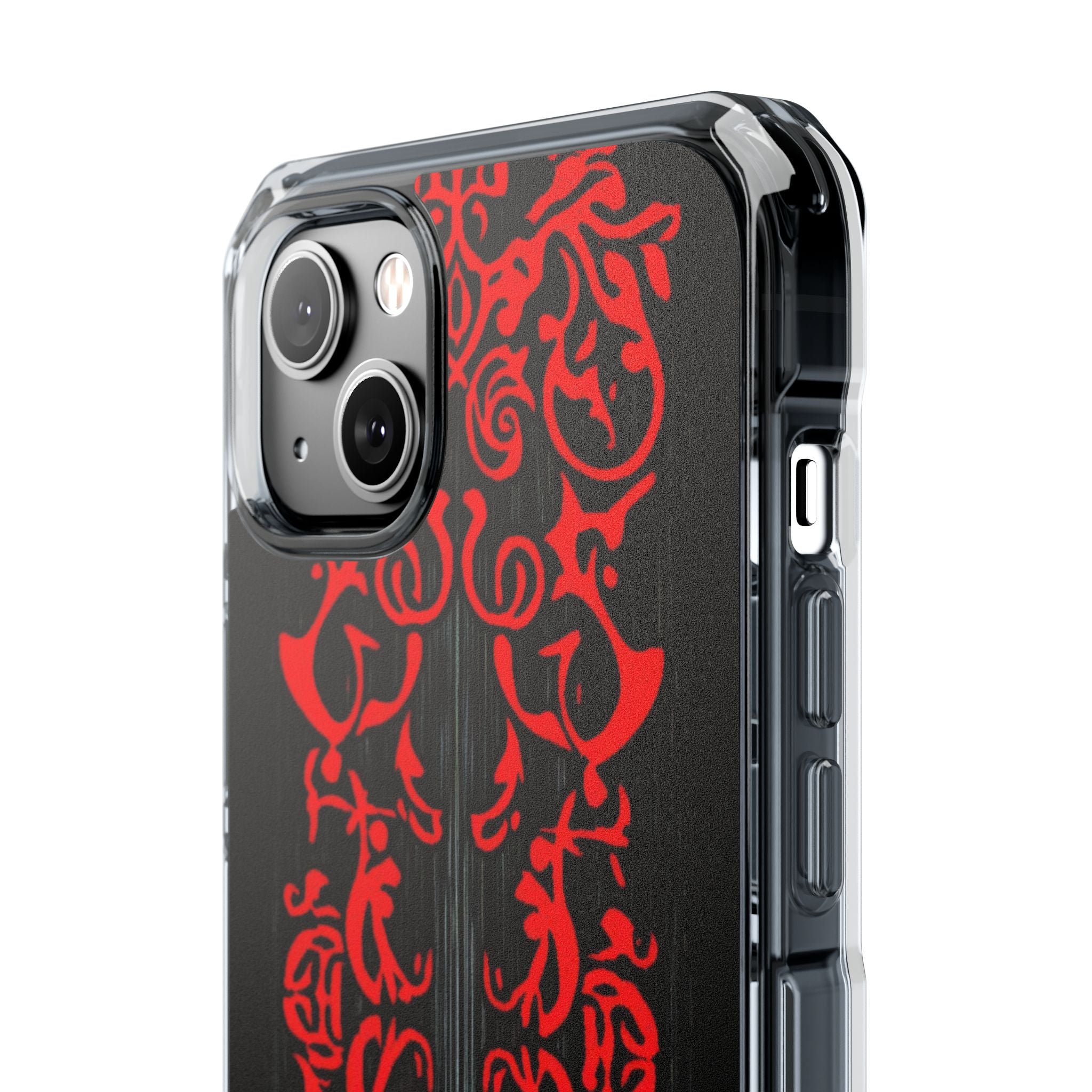 Crimson Spiral iPhone 14 Plus Case - Impact