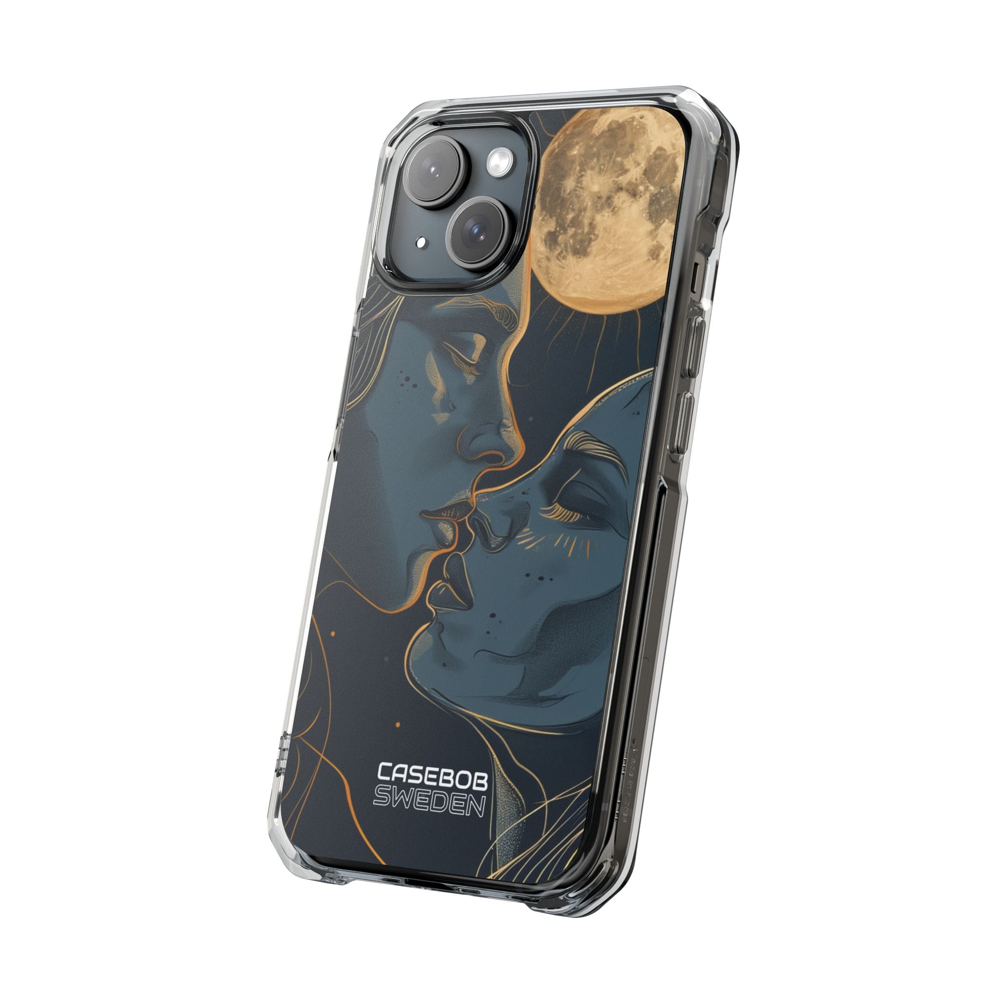 Moonlit Lovers Whisper iPhone 15 - Impact Clear+