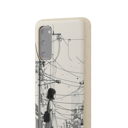 Urban Solitude Sketch | Biodegradable Phone Case