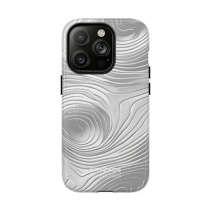 Monochrome Flow Lines iPhone 14 - Tough+