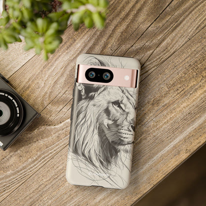 Majestic Lion: Minimalist Elegance - for Google Pixel 8