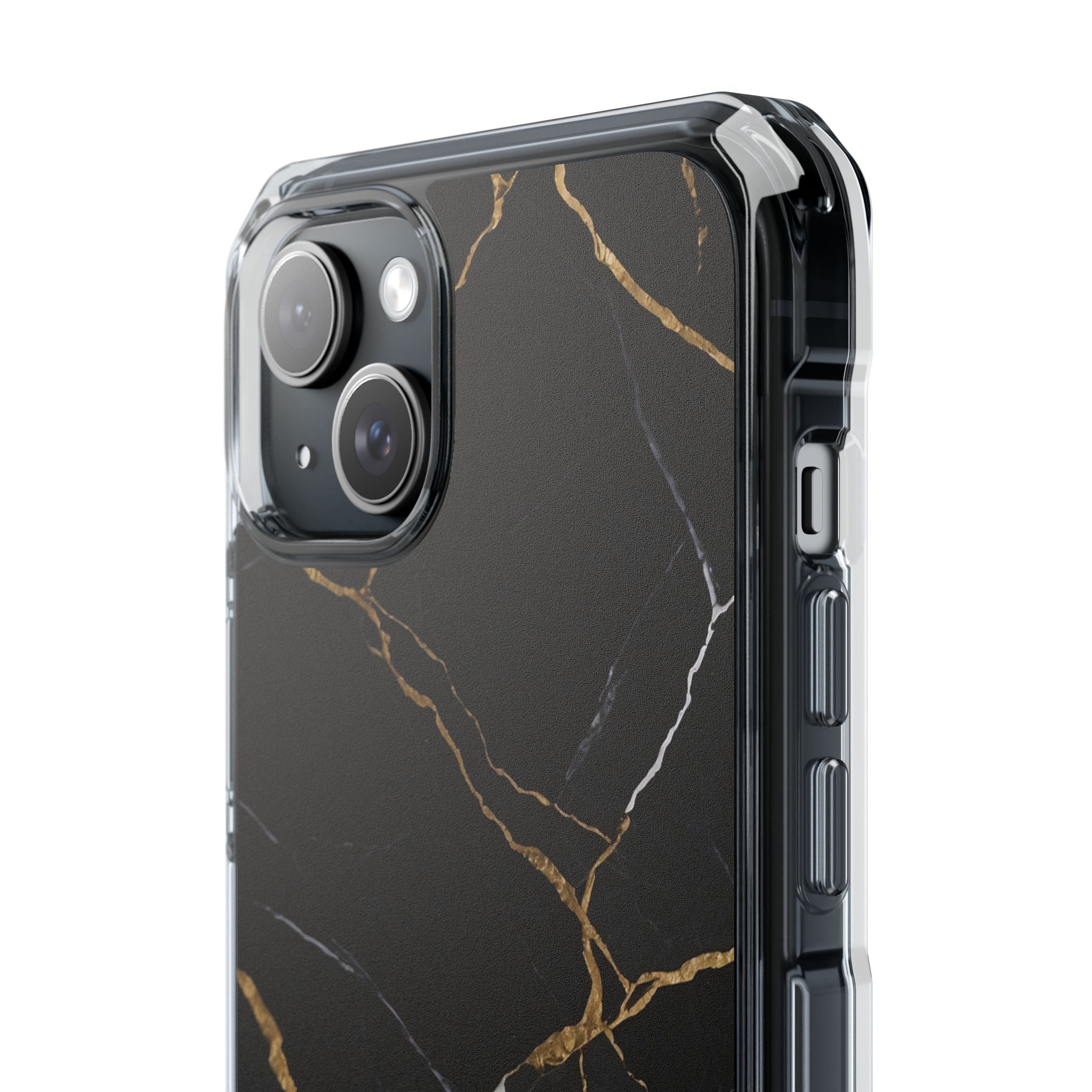 Golden Veins Emerge iPhone Case - Impact