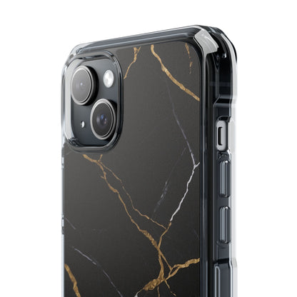 Golden Veins Emerge iPhone Case - Impact