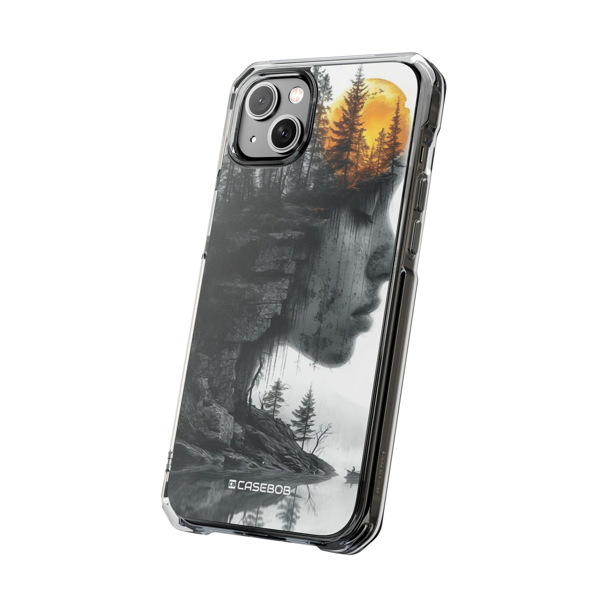 Nature's Reflection - Phone Case for iPhone (Clear Impact - Magnetic)