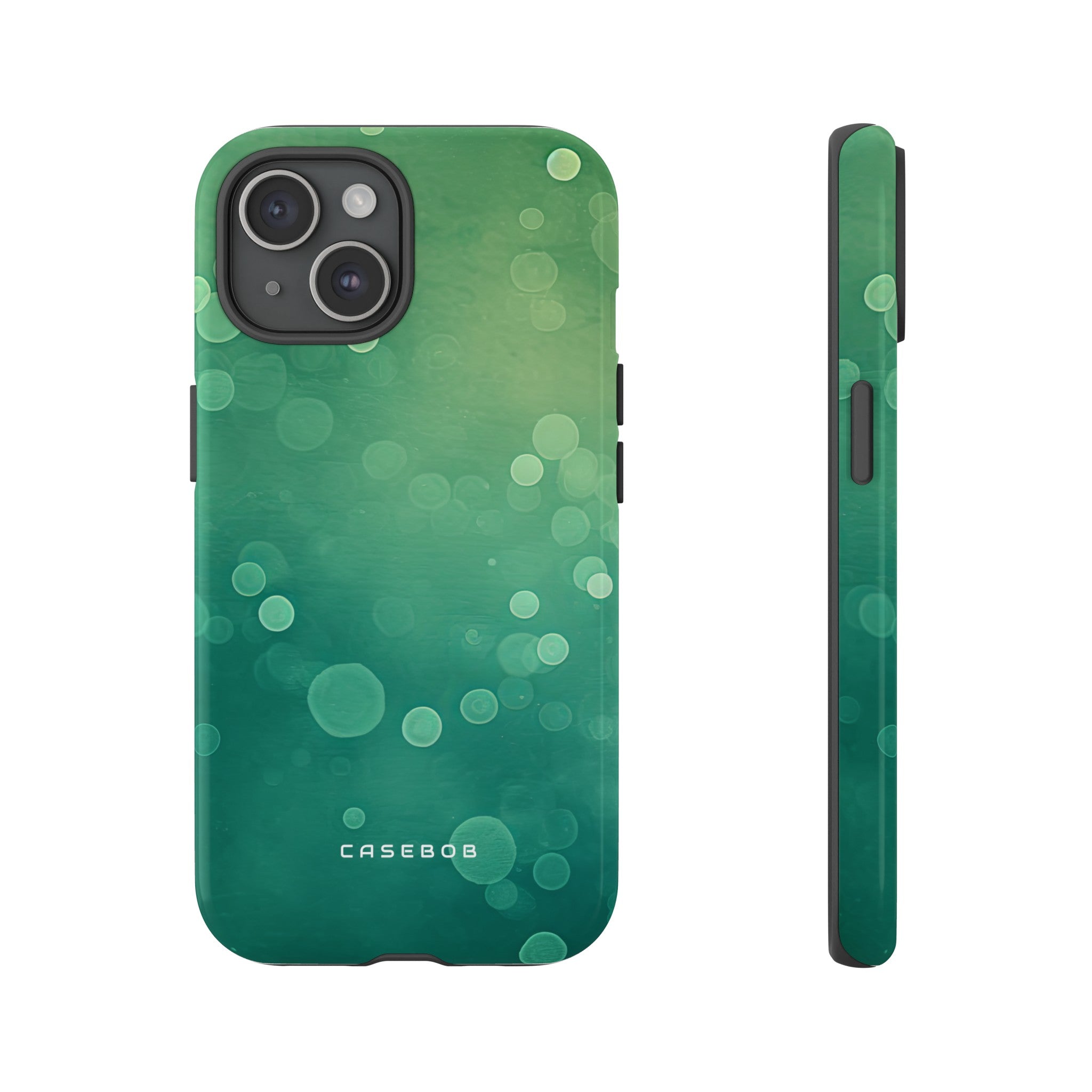 Green Dot Matrix - Protective Phone Case