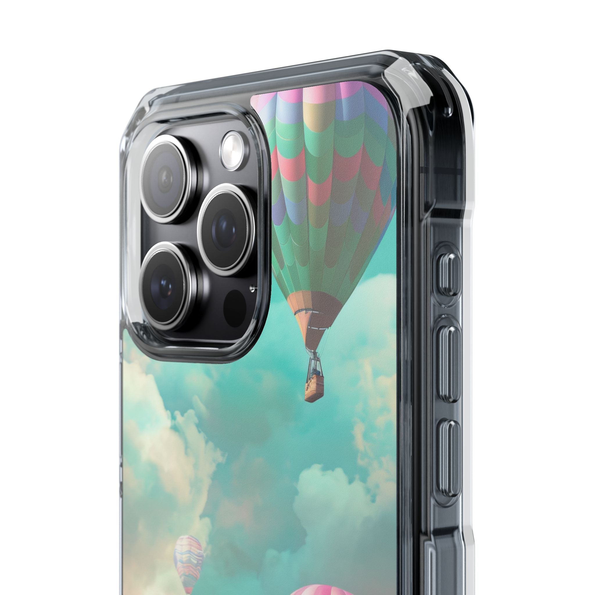 Pastel Balloon Adventure - Clear Impact iPhone 15 Phone Case