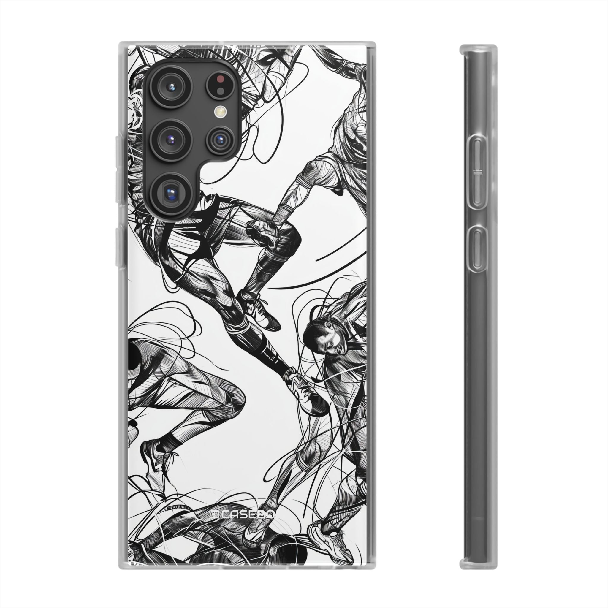 Dynamic Athletic Surrealism | Flexible Phone Case for Samsung Galaxy