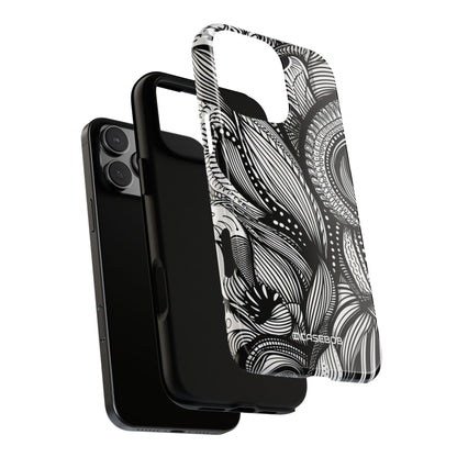 Fluid Monochrome: Intricate Patterns - for iPhone 16