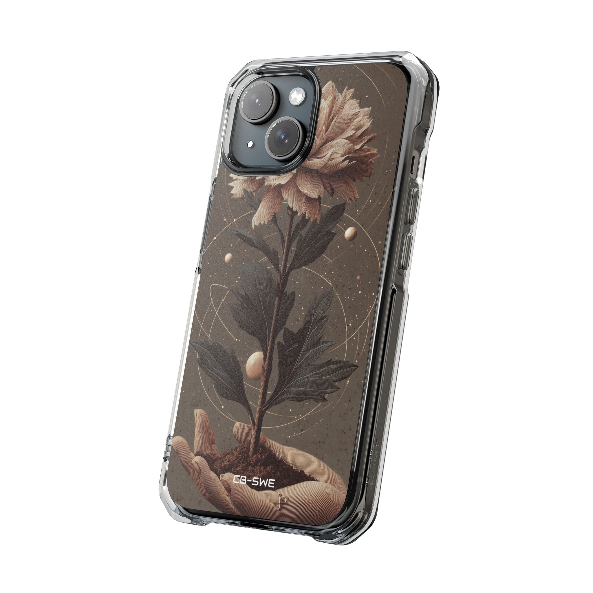 Celestial Flower Embrace iPhone Case - Impact