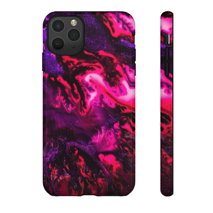 Deep Pink Galaxy Ink Art iPhone Case (Protective) iPhone 11 Pro Max Glossy Phone Case