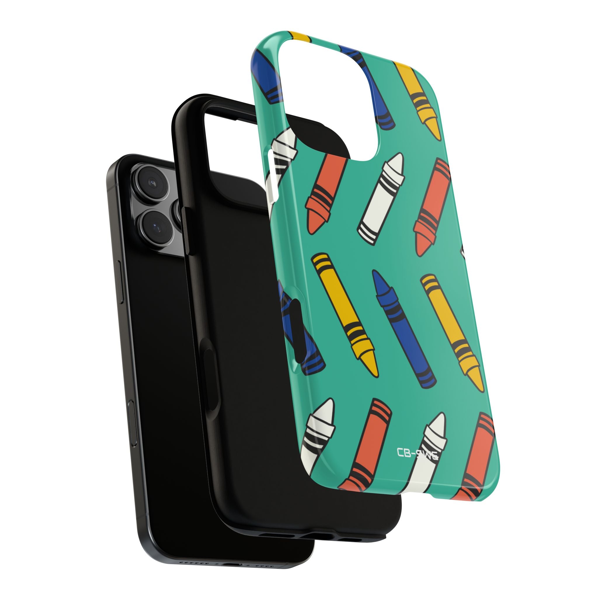 Crayons Dance Playfully - iPhone Case