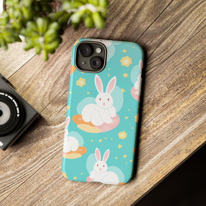 Bunnies Float Dreamily - iPhone Case