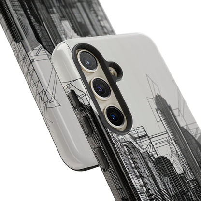 Urban Symphony: Monochromatic Lines - For Samsung S24