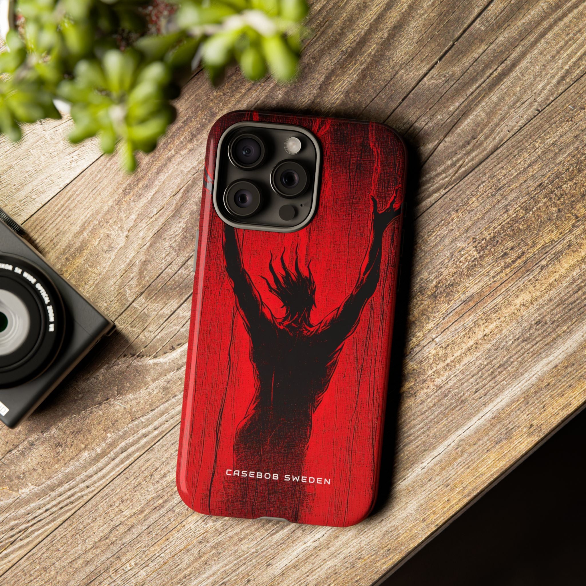 Crimson Despair iPhone 15 - Tough Phone Case