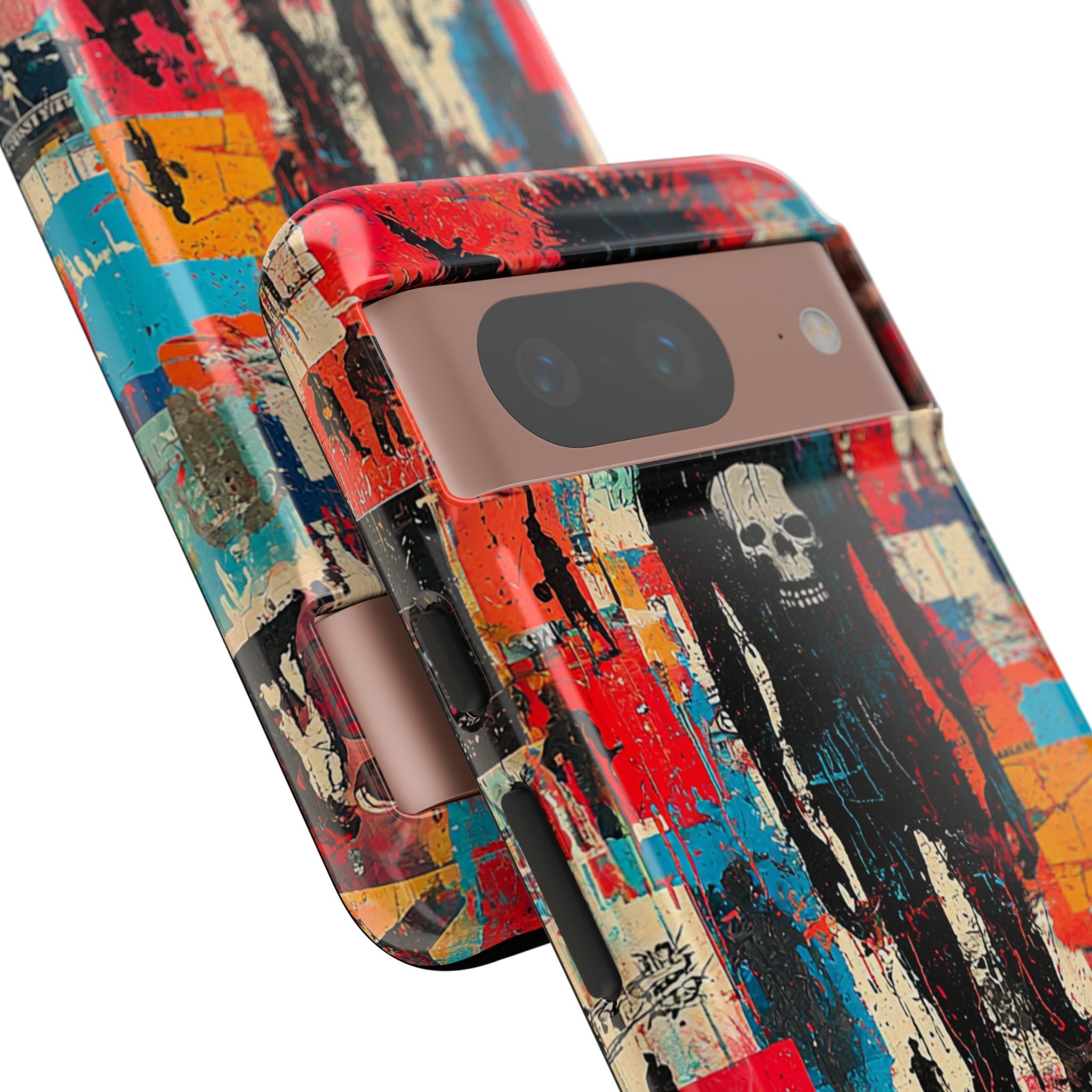 Spiky Skull Silhouette Google Pixel 8 Case - Tough