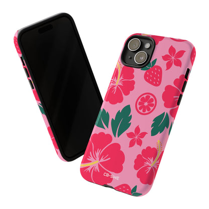 Tropical Hibiscus Harmony - iPhone Case