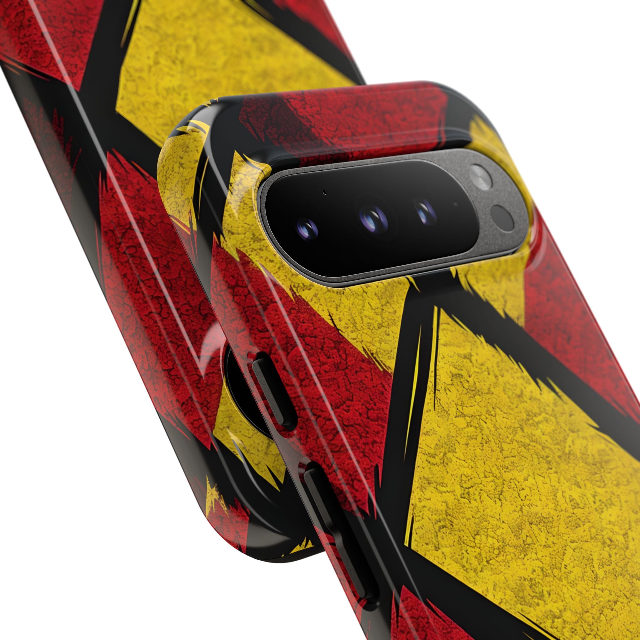 Cracked Diamond Grid Google Pixel 9 Pro Case- Tough