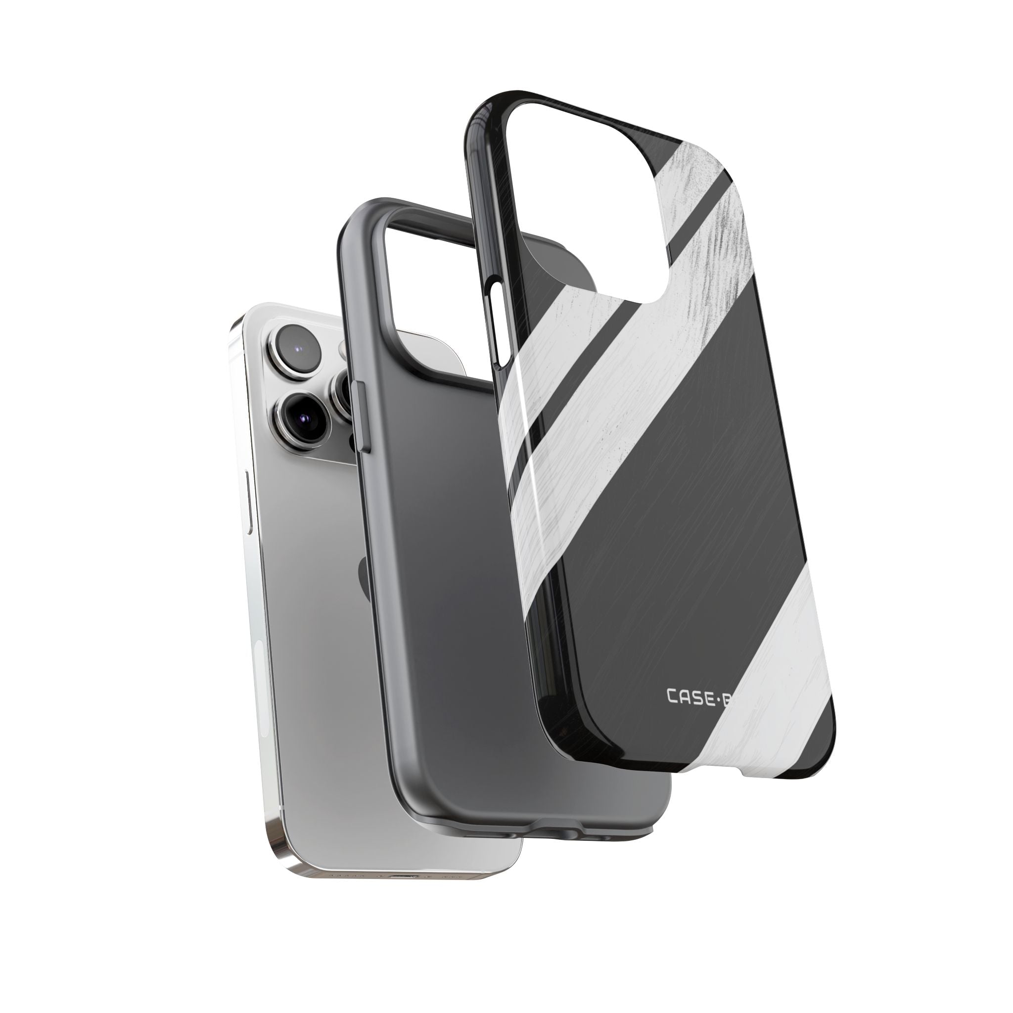 Distressed Stripe Motion iPhone 14 Pro Case - Tough