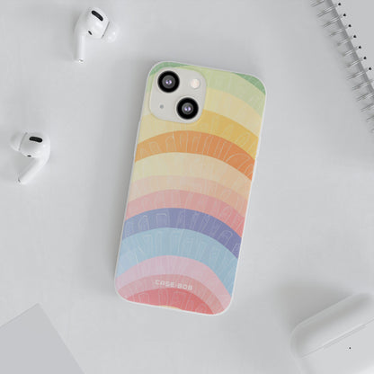 Pastel Rainbow Bands iPhone 13 mini Case - Soft