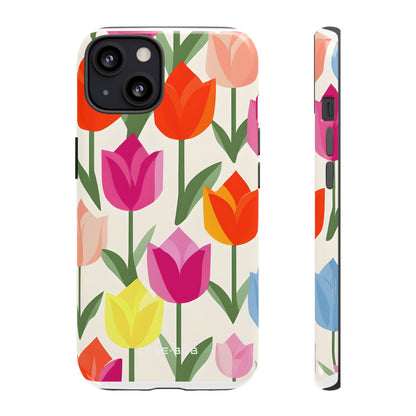 Tulip Harmony Green iPhone 13 Case - Tough
