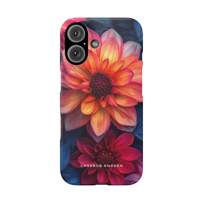 Fiery Bloom Harmony iPhone 16 - Slim Phone Case