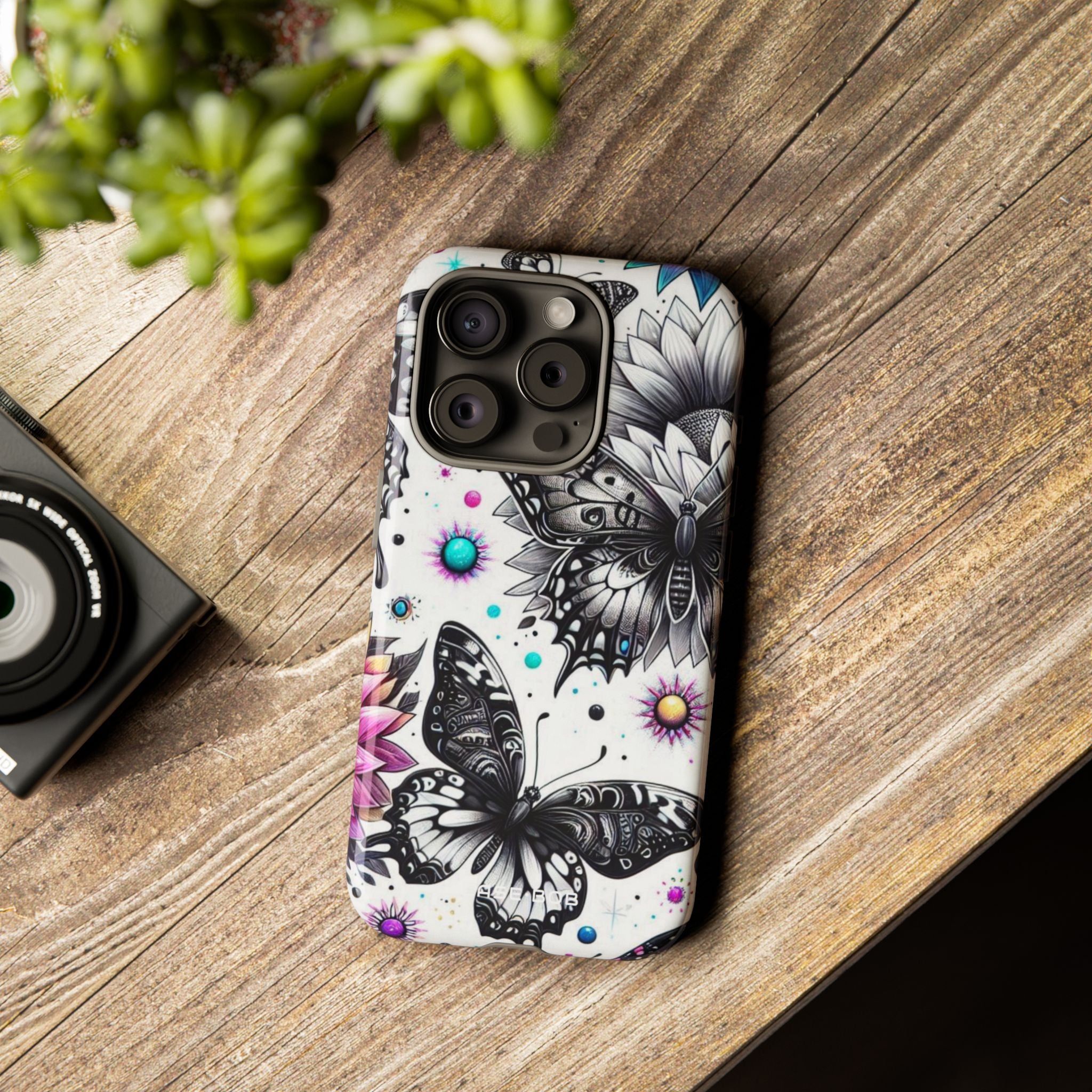 Butterfly Bloom iPhone 15 Pro Case - Tough