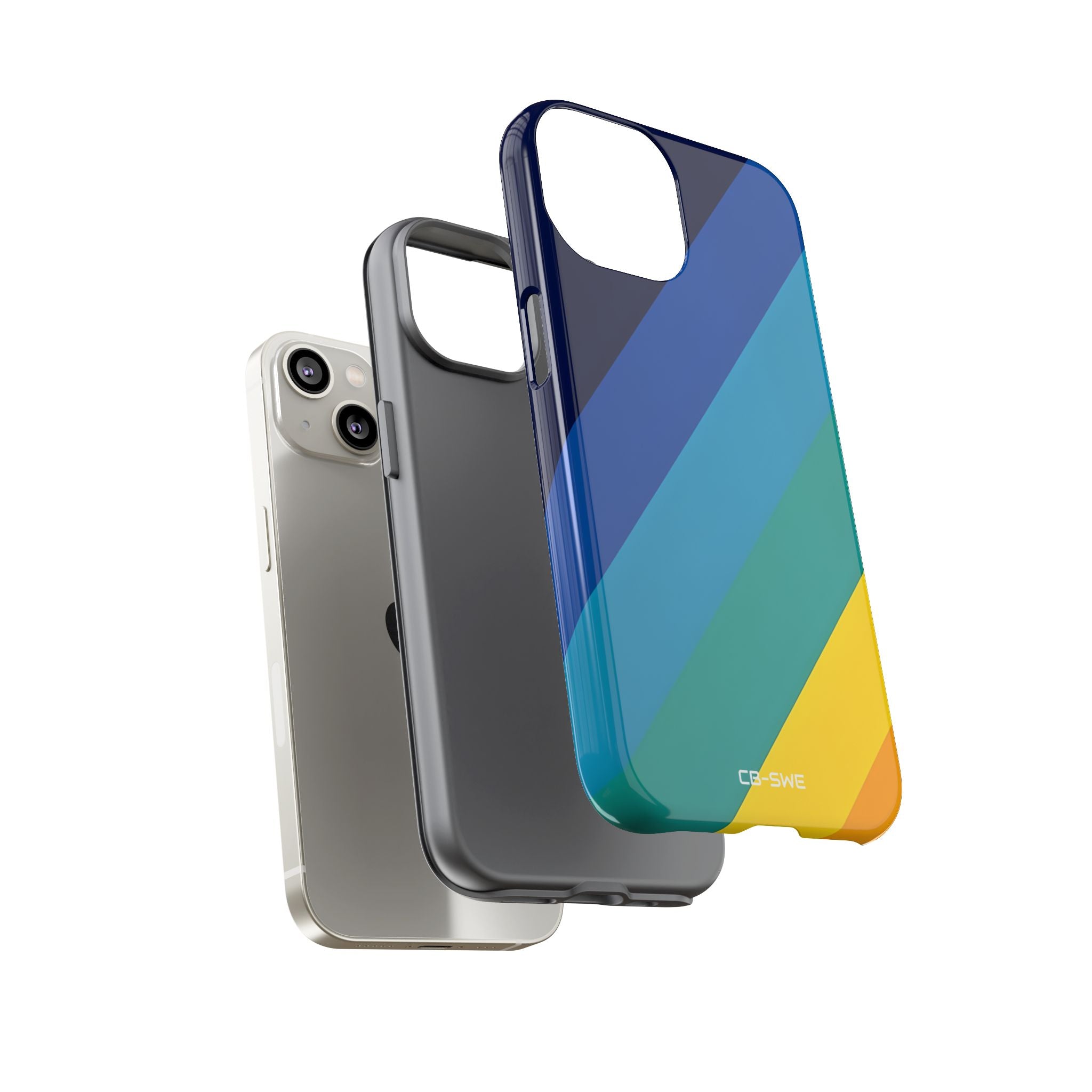 Diagonal Color Spectrum - iPhone Case