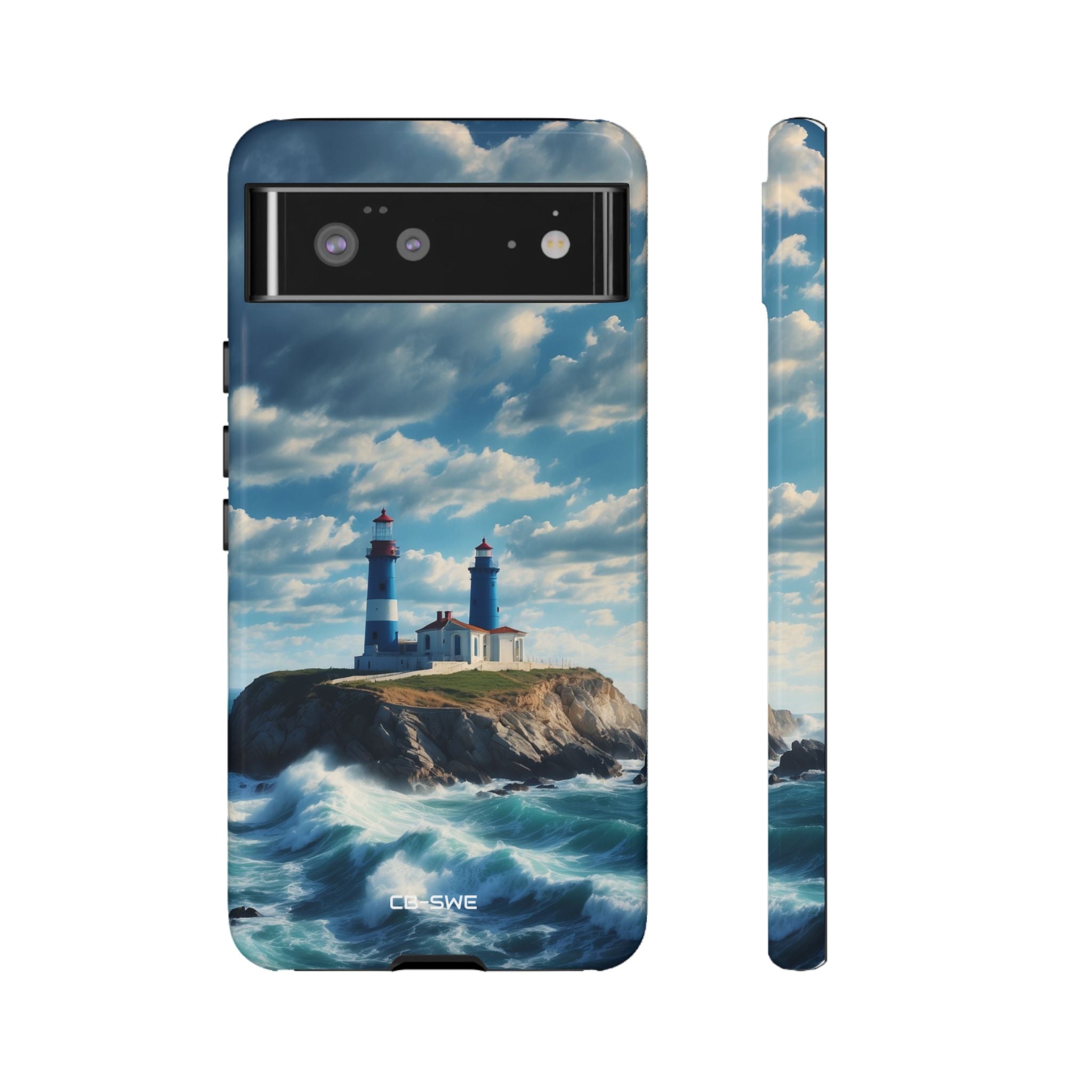 Lighthouse Guards Waves - Google Pixel Case