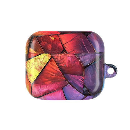 Crimson Shard Mosaic - AirPods Case