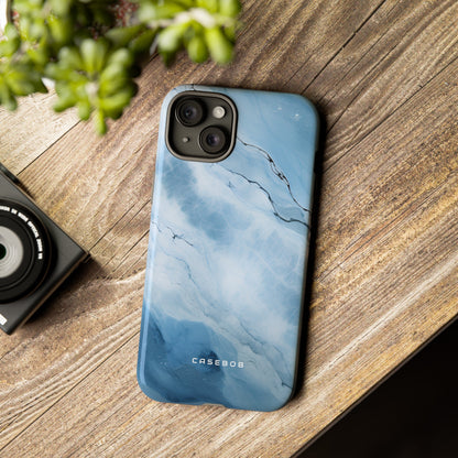 Light Navy Marble - Protective Phone Case