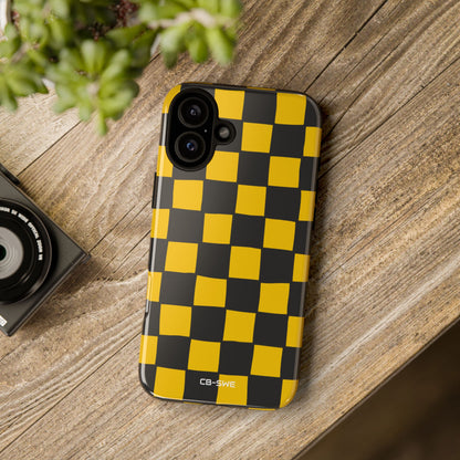 Yellow Squares Dance - iPhone Case