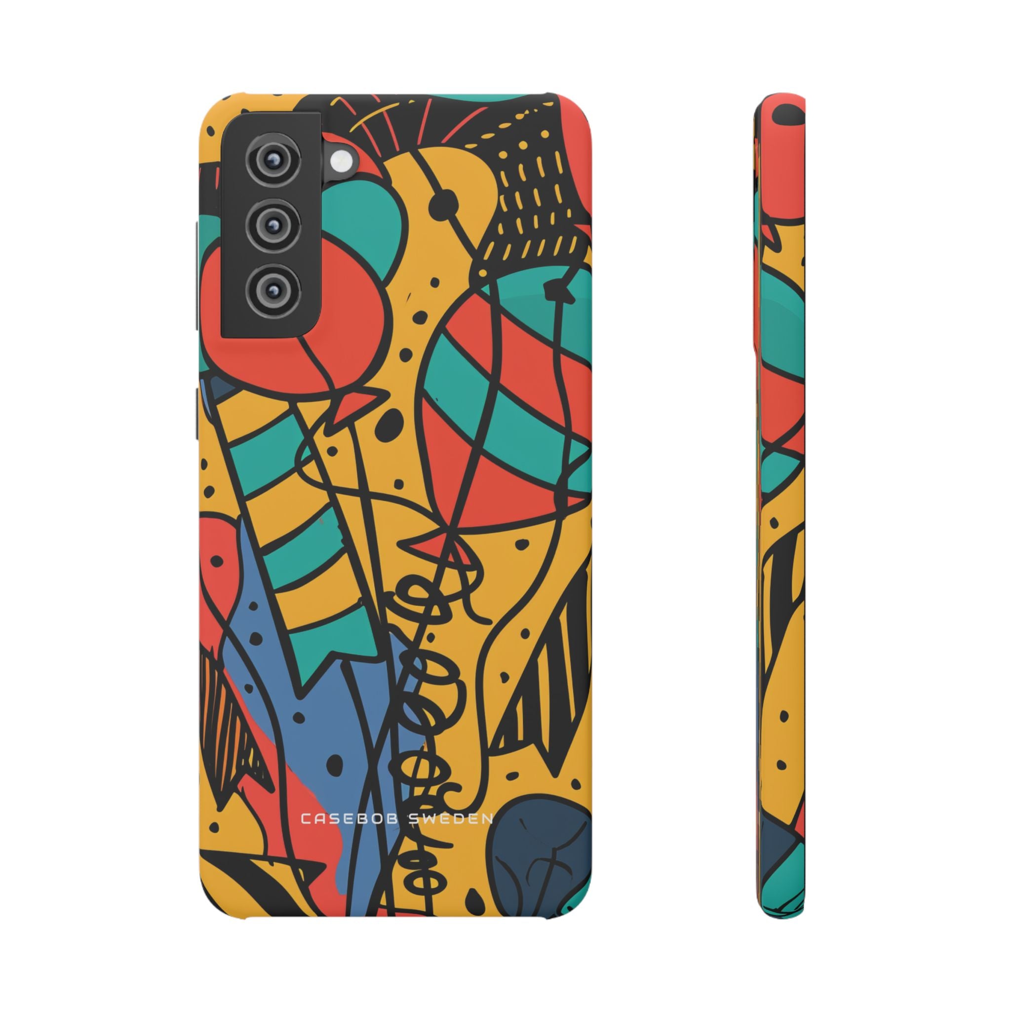 Playful Lines in Motion Samsung S21 - Slim Phone Case